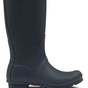 Hunter Black‎ Winter Rain Boots with Matte Finish Size 7
